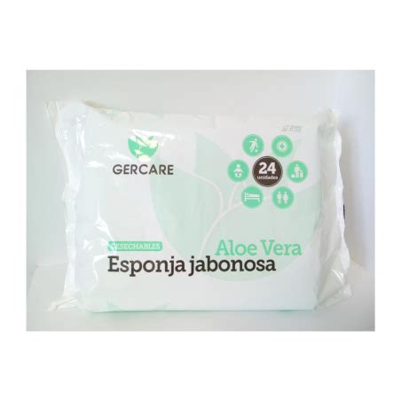 ESPONJA JABONOSA CON ALOE VERA GERCARE 24 UNDS GERCARE Esponj