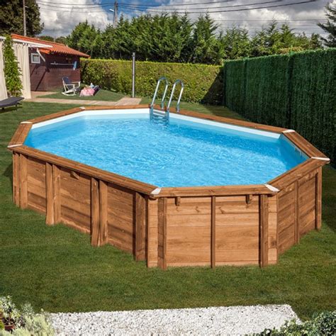 Piscina De Madera Gre Sunbay Avocado X X Poolaria