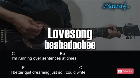 Beabadoobee Lovesong Guitar Chords Lyrics Youtube