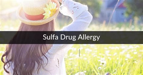 Sulfa Drug Allergy - Digital Naturopath