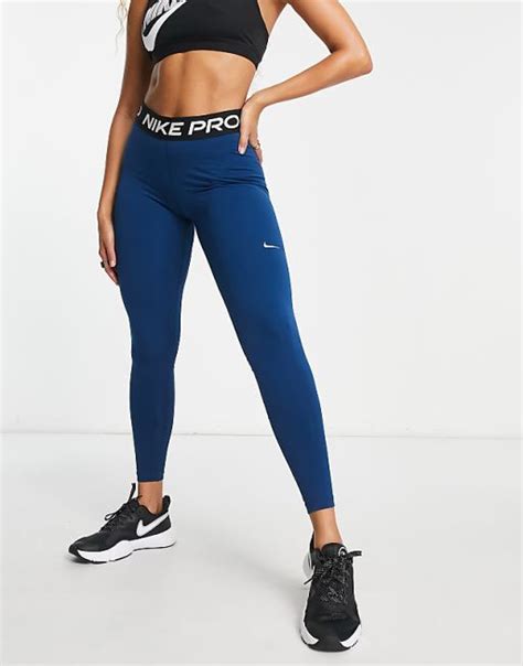 Nike Training Pro 365 Leggings In Blue Asos