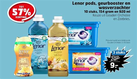 Lenor Pods Geurbooster En Wasverzachter 10 Stuks 154 Gram En 920 Ml