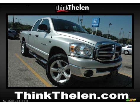 2007 Bright Silver Metallic Dodge Ram 1500 Slt Quad Cab 4x4 53673081 Car Color