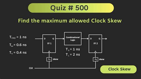 Clock Skew Solved Problem Digital Electronics Quiz 500 YouTube