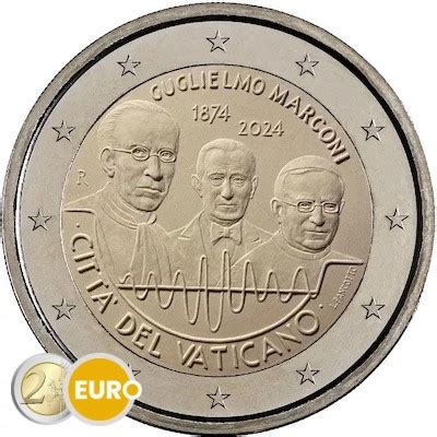 2 Euros Vatican 2024 Marconi BU FDC 2eurocommemorative Fr