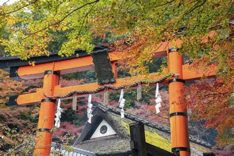 Torii gate in Kyoto, Japan stock image. Image of attraction - 196418685