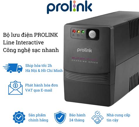 Review Bộ nguồn cấp điện liên tục UPS PROLINK 650VA PRO700SFC Công