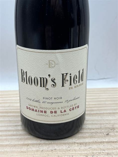 2019 Domaine De La Cote Bloom S Field Sta Rita Hills Pinot Catawiki