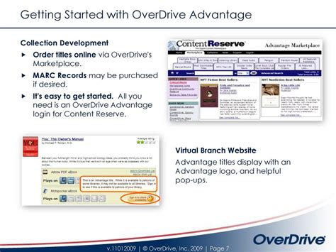 Overdrive Advantage For Libraries Who Are Part Of An Overdrive Shared