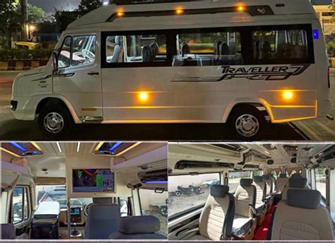 Luxury 1x1 Traveller Hire Gurgaon Delhi Force Urbania Toyota Hiace