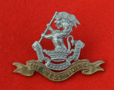 British Army Duke Of Wellingtons Regiment Genuine Officers Cap Badge