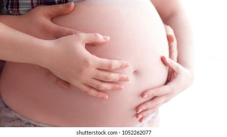 Pregnant Wife Her Husband Naked Bellies Images Stock Photos