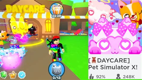 Pet Simulator X Update Daycare And New Huge Pets And New Secret Area