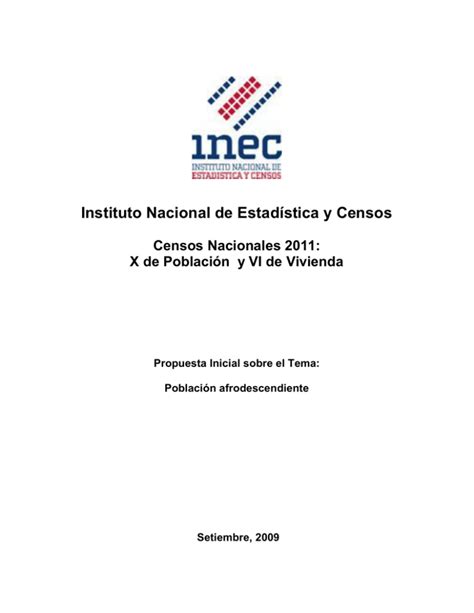 Instituto Nacional De Estadística Y Censos