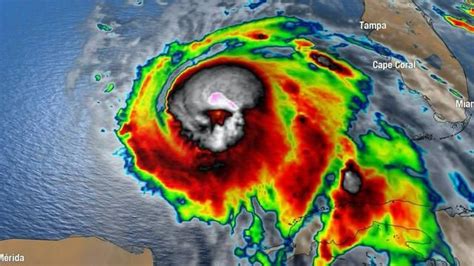 Creepy Skull Spotted In Hurricane Michael Satellite Imagery Creepy