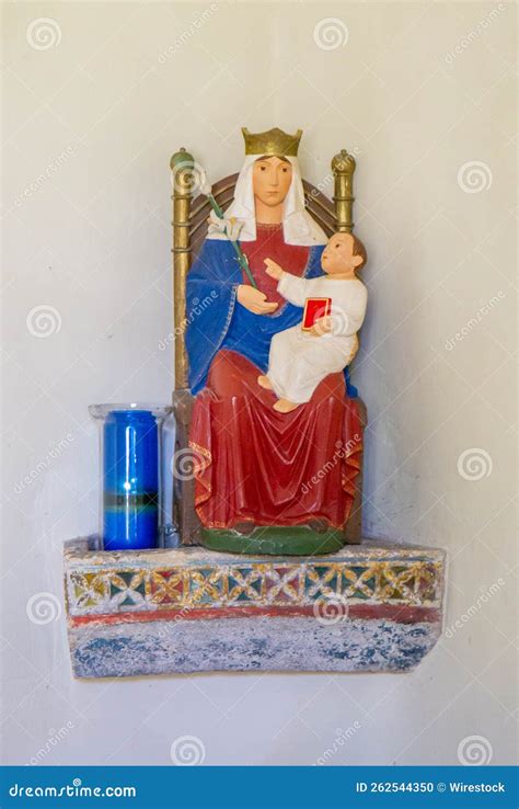 Colorful Statue in the Anglican Shrine of Our Lady of Walsingham Editorial Image - Image of ...