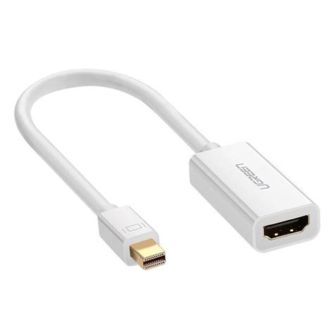 Cáp chuyển đổi từ Mini Displayport sang HDMI Ugreen 10460 Trắng 15cm