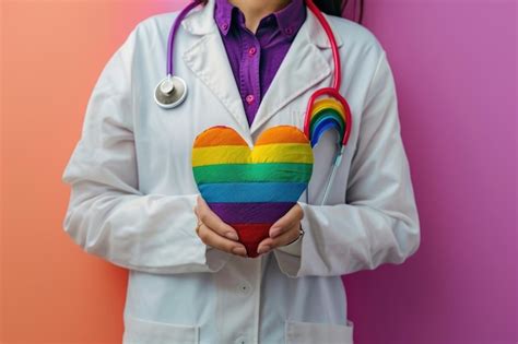 Premium Photo Lgbtq Health Awareness Doctor Supports Lgbtq Community