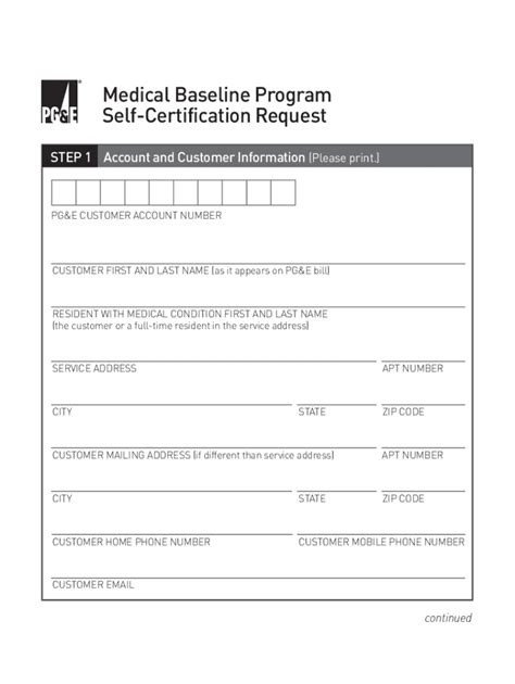 Fillable Online Pge Medical Baseline Form Fill Out And Sign Printable