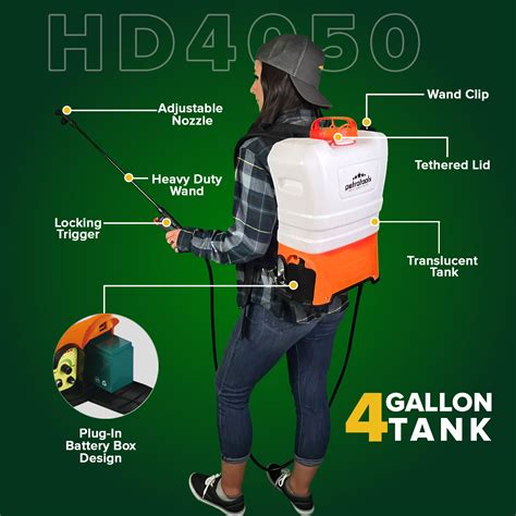 Buy Petratools Gallon Battery Powered Backpack Sprayer Hd