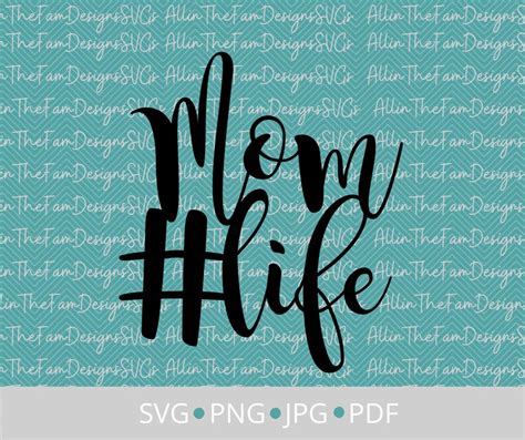 Momlifesvg Mom Life Svg Png Pdf Etsy