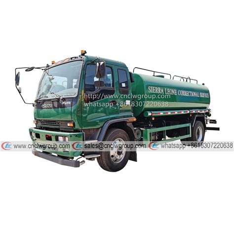 Japan ISUZU FVR 240HP 12000 Liter Water Sprinkler Truck Exported To Africa