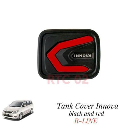 Jual Tank Cover Hitam Doff List Merah Innova Lama New 2005 2015 Di