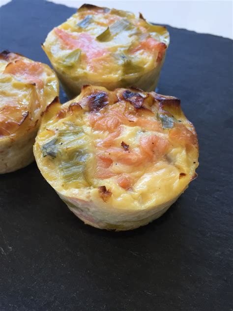 Quiche Sans P Te Ou Muffins Poireaux Saumon Fum Rachel Cuisine