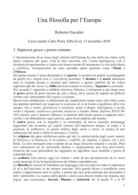 PDF Una Filosofia Per L Liceoporta Edu It Emblematica La Figura