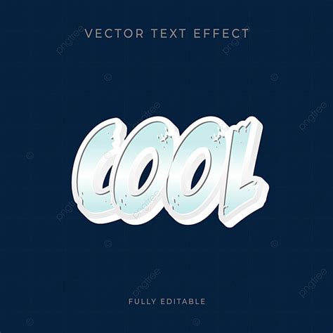 Cool Text Effect Vector Hd Images, Cool 3d Text Effect, 3d Text, Text ...