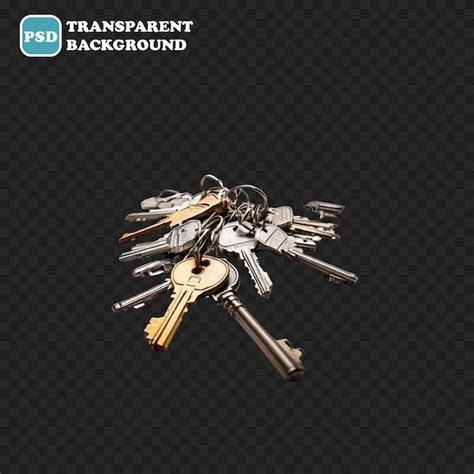 Premium PSD Keys Icon Isolated 3d Render Illustration