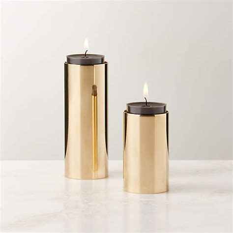 Sembel Brass Candle Holders Set Of 7 Reviews Cb2