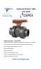 Valve A Bille Pvc Antiderapante Serie Cepex Colle Std Pn16