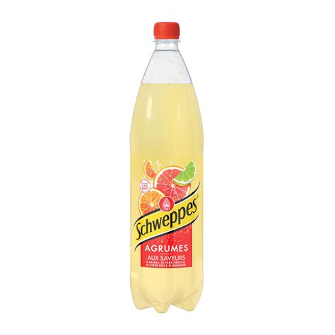 Soda saveur agrumes schweppes le pack de 4 bouteilles de 50cl à prix