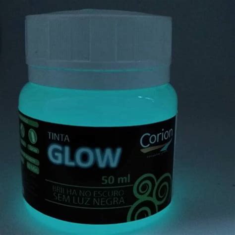 Tinta Glow Corion Led Cell 50ml Brilha Sem Luz Negra Luminescente Cor