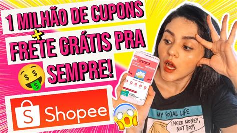 CUPOM SHOPEE NOVOS CUPONS DE FRETE GRÁTIS 1 MILHÃO DE CUPONS DE