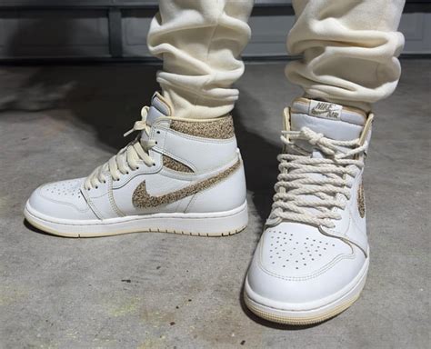 Jordan 1 Retro High Og Craft Vibrations Of Naija Beige Flat Laces Or Sail Rope Laces R