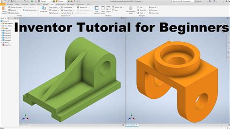 Autodesk Inventor Tutorial For Beginners Youtube