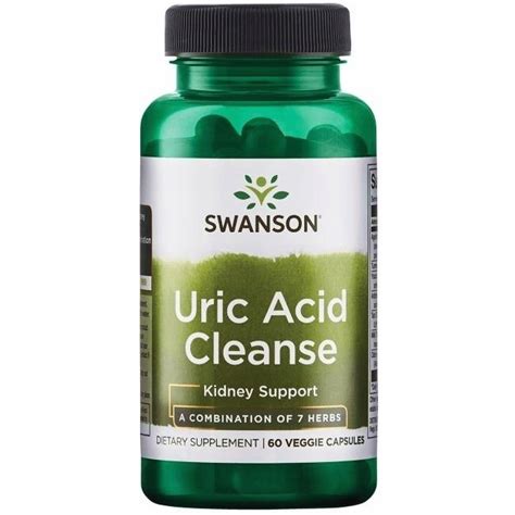 Swanson Uric Acid Cleanse Kwas moczowy 60 kapsułek porównaj ceny