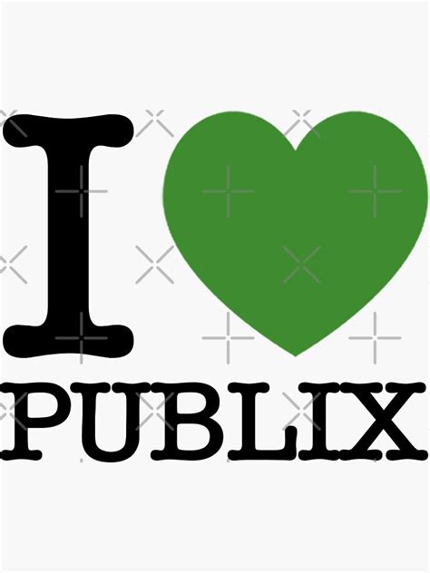 I Heart Publix Sticker For Sale By A1y5s4 Redbubble