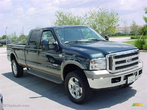 Dark Green Satin Metallic Ford F Super Duty King Ranch Crew Cab