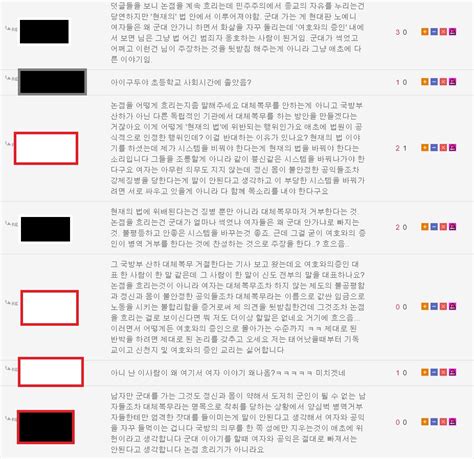 여호와의 증인 양심적 병역 거부 관련 의견