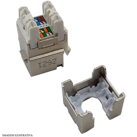 Keystone RJ45 Fêmea Cat6 Furukawa Blindado ED CABOS