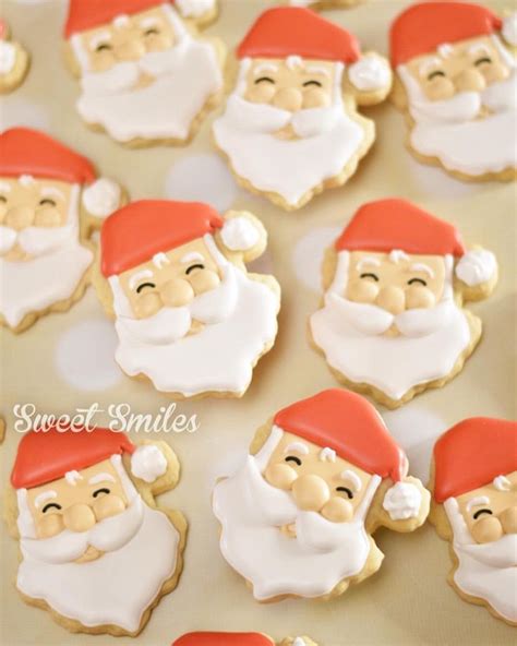 Santa Claus Decorated Sugar Cookies