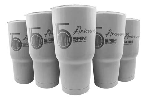 Vaso Termo Tipo Yeti Personalizado Agua Cafe Logo Pzas Env O Gratis