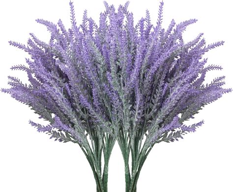 BELLE VOUS 12pz Fiori Artificiali Lavanda Finta Piante Finte Da