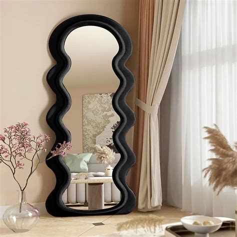 Wavey Mirror Large Wall Mirror With Stand