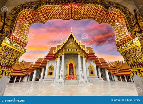 Marble Temple Of Bangkok Stock Photo Image Of Prayer 67963490