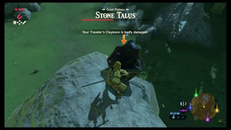 Zelda Breath Of The Wild How To Defeat The Stone Talus Boss In The