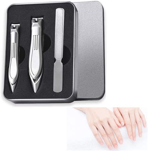 Peroptimist Mens Nail Clippers Set Pcs Stainless Steel Nail Cutter